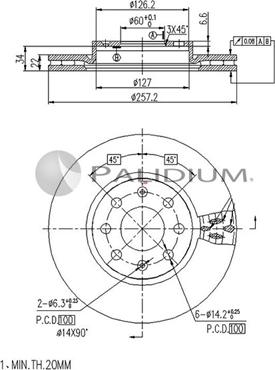 Ashuki P330-043 - Discofreno autozon.pro