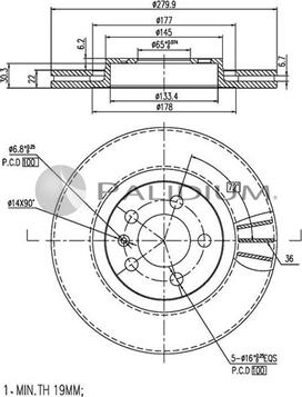 Ashuki P330-042 - Discofreno autozon.pro