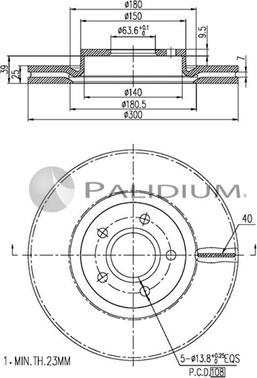 Ashuki P330-056 - Discofreno autozon.pro