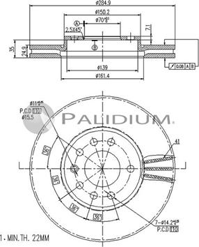 Ashuki P330-069 - Discofreno autozon.pro