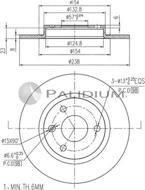 Ashuki P330-061 - Discofreno autozon.pro