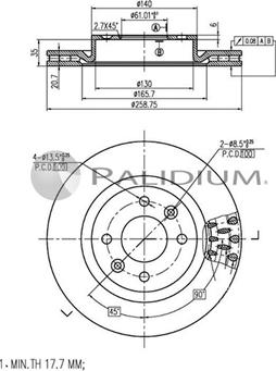 Ashuki P330-009 - Discofreno autozon.pro