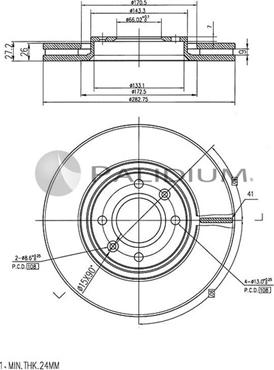 Ashuki P330-005 - Discofreno autozon.pro