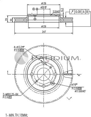 Ashuki P330-001 - Discofreno autozon.pro