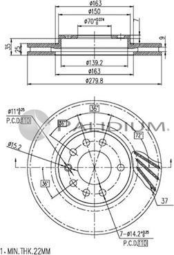 Ashuki P330-007 - Discofreno autozon.pro