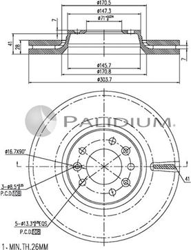 Ashuki P330-010 - Discofreno autozon.pro