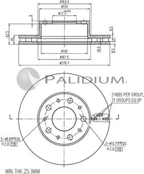 Ashuki P330-011 - Discofreno autozon.pro