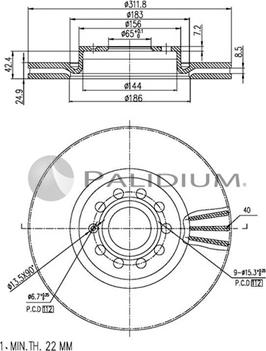 Ashuki P330-018 - Discofreno autozon.pro