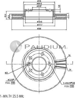 Ashuki P330-012 - Discofreno autozon.pro