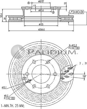 Ashuki P330-017 - Discofreno autozon.pro