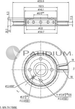 Ashuki P330-089 - Discofreno autozon.pro