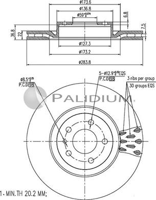 Ashuki P330-088 - Discofreno autozon.pro