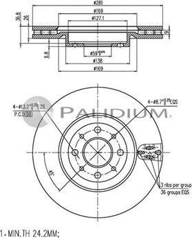 Ashuki P330-087 - Discofreno autozon.pro