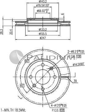 Ashuki P330-035 - Discofreno autozon.pro