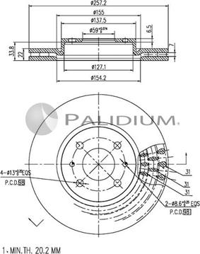 Ashuki P330-032 - Discofreno autozon.pro