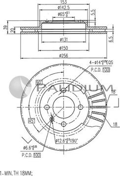 Ashuki P330-037 - Discofreno autozon.pro