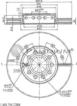 Ashuki P330-024 - Discofreno autozon.pro