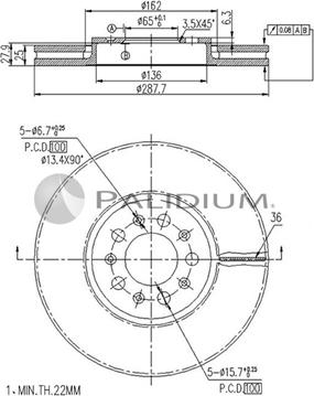 Ashuki P330-025 - Discofreno autozon.pro