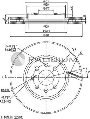 Ashuki P330-027 - Discofreno autozon.pro