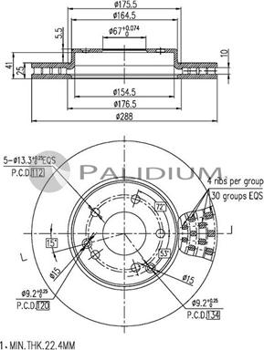 Ashuki P330-020 - Discofreno autozon.pro