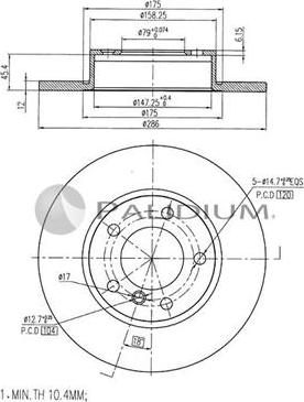 Ashuki P330-074 - Discofreno autozon.pro