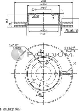 Ashuki P330-071 - Discofreno autozon.pro