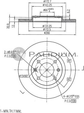 Ashuki P330-073 - Discofreno autozon.pro