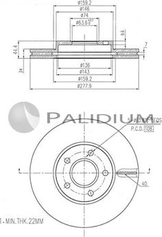 Ashuki P330-144 - Discofreno autozon.pro