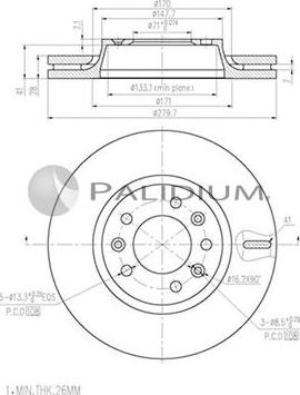 Ashuki P330-148 - Discofreno autozon.pro