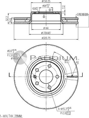 Ashuki P330-142 - Discofreno autozon.pro