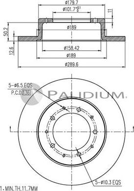 Ashuki P330-159 - Discofreno autozon.pro