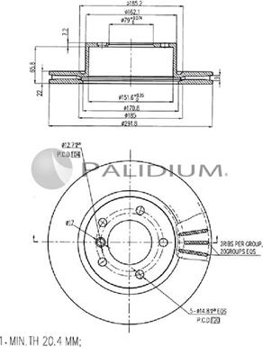 Ashuki P330-155 - Discofreno autozon.pro