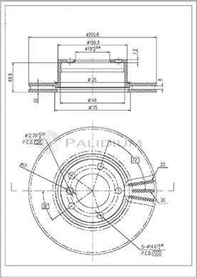 Ashuki P330-158 - Discofreno autozon.pro