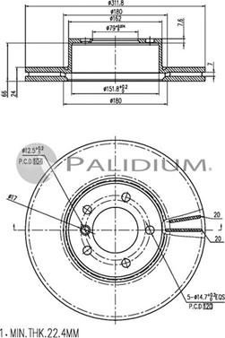 Ashuki P330-152 - Discofreno autozon.pro