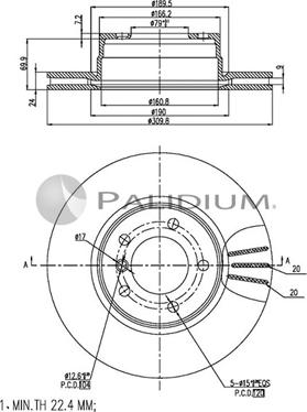 Ashuki P330-157 - Discofreno autozon.pro