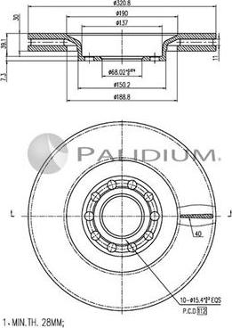 Ashuki P330-165 - Discofreno autozon.pro