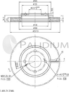 Ashuki P330-109 - Discofreno autozon.pro