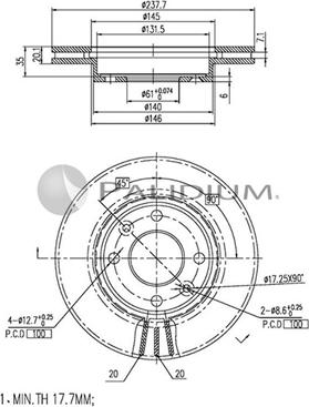 Ashuki P330-107 - Discofreno autozon.pro