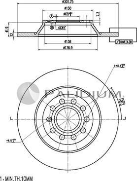 Ashuki P330-119 - Discofreno autozon.pro