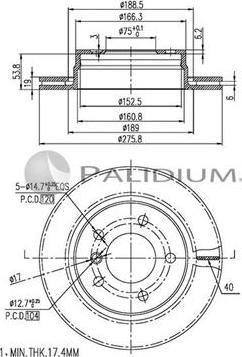 Ashuki P330-115 - Discofreno autozon.pro