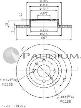 Ashuki P330-112 - Discofreno autozon.pro