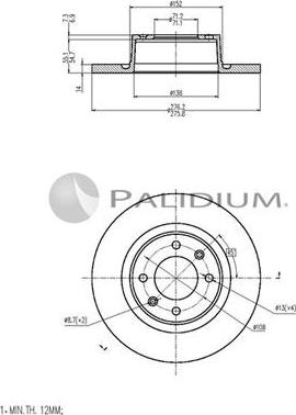 Ashuki P330-124 - Discofreno autozon.pro