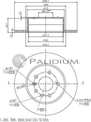 Ashuki P330-123 - Discofreno autozon.pro