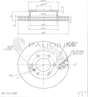 Ashuki P330-275 - Discofreno autozon.pro