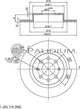 Ashuki P331-044 - Discofreno autozon.pro