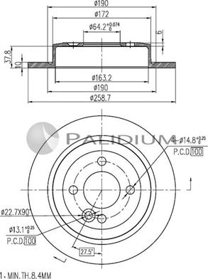 Ashuki P331-040 - Discofreno autozon.pro