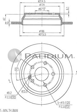 Ashuki P331-050 - Discofreno autozon.pro