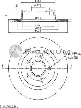 Ashuki P331-057 - Discofreno autozon.pro