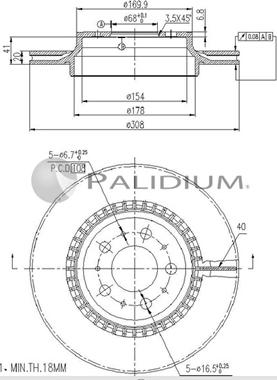 Ashuki P331-065 - Discofreno autozon.pro