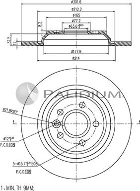 Ashuki P331-060 - Discofreno autozon.pro